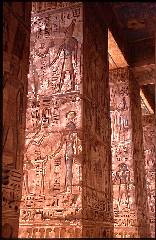 Säulendetail in Medinet Habu
