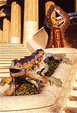 Mosaik-Eidechse im Guëll-Park