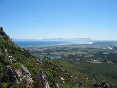 Der Blick vom Sir Lowry's Paß auf die False Bay