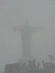 Nebelumhüllter Jesus