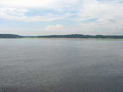 Am Rio Negro - trotz Trockenheit eine riesige Wasserfläche