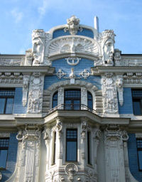 Prächtiges Jugendstilhaus in der Elisabetes iela