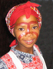 Nama-Mädchen beim Tanz