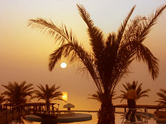 Sonnenuntergang am Toten Meer