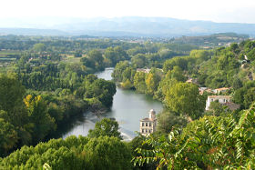 Blick auf den Orb bei Béziers