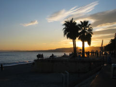 Sonnenuntergang in Nizza