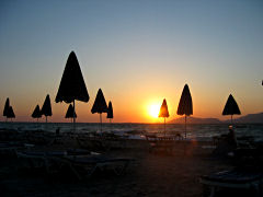 Farbenfroher Sonnenuntergang