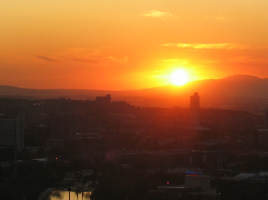 Sonnenuntergang vom Burgberg