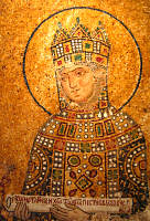 Mosaik in der oberen Galerie der Hagia Sophia