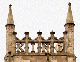 Inschrift am Vierungsturm der Abteikirche in Dunfermline