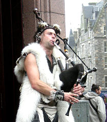 Straßenkünstler auf der Royal Mile