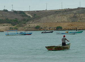 Abendliche Bucht in der Nähe von Colonche