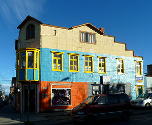 Buntes Haus in Punta Arenas