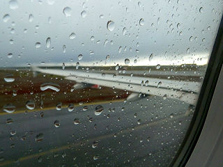 Start in Punta Arenas bei Regen und heftigem Wind