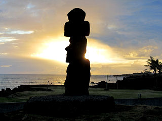 Sonnenuntergang auf Rapa Nui
