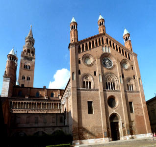 Rückansicht des Doms in Cremona