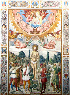 Fresco im Dom von San Gimignano