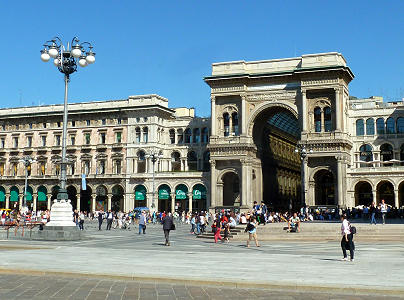 Eingang zur Galerie Vittorio Emanuele II