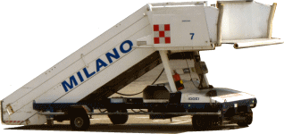 Ausstiegstreppe in Milano Linate