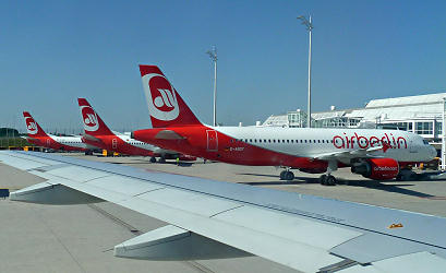 Abflug von Palma, einem Air Berlin Hub