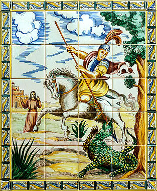 Der heilige Georg am Kirchlein in Orient