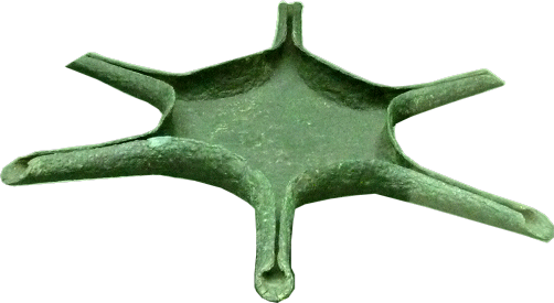 Interessantes sechsarmiges Verteilgefäß im Kurion-Museum