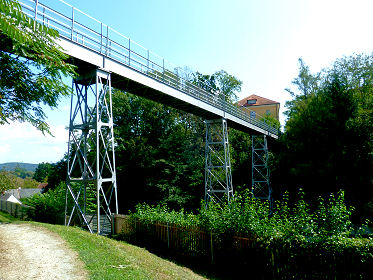 Die restaurierte Industriebrücke in Fürstenfeld