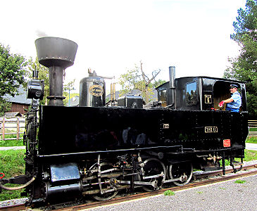 Die 1893 gebaute Dampflok der Murtal-Museumsbahn
