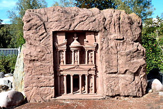 Felsentempel im jordanischen Petra