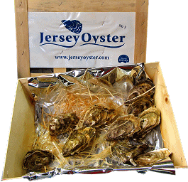 Jersey Austern am Fischmarkt in St. Helier