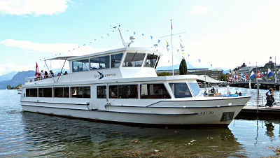 Unser Ausflugsboot am Vierwaldstätter See