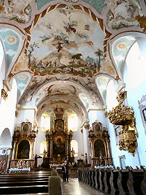 Die prachtvolle Kirche St. Michael im Stift Reichersberg