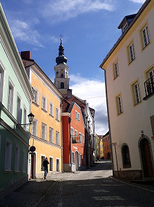 In der malerischen Altstadt von Schärding