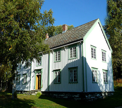 Gutshaus im Trøndelag Folk Museum in Trondheim