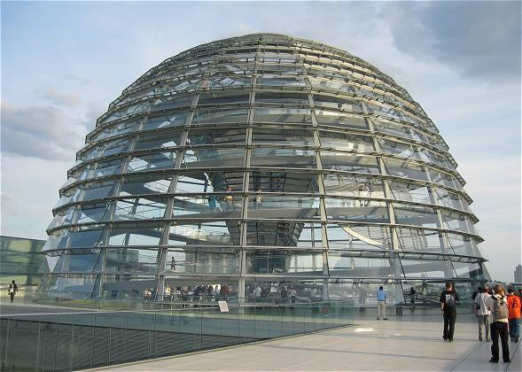 Die neuen Kuppel am Reichstag