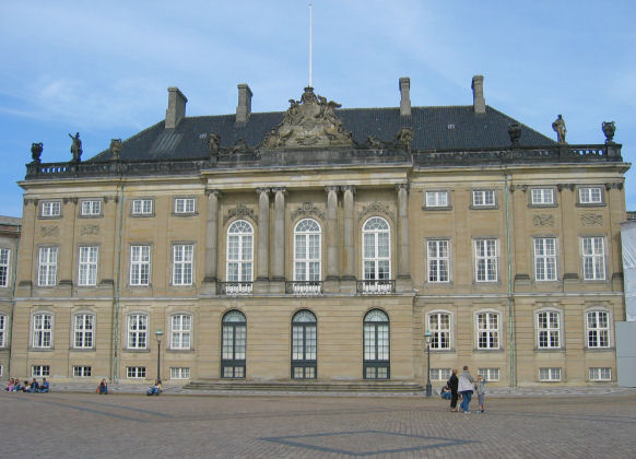 Schlo� Amalienborg, der Wohnsitz der K�nigin 