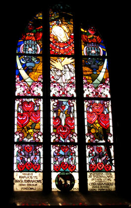 Buntglasfenster im Krakauer Dom 