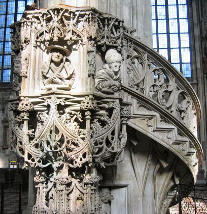 Die Kanzel, Steinmetzkunst vom Feinsten